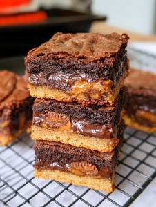 Peanut Butter Stuffed Brookies