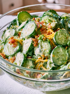 MARINATED CUCUMBERS, ONIONS, AND TOMATOES