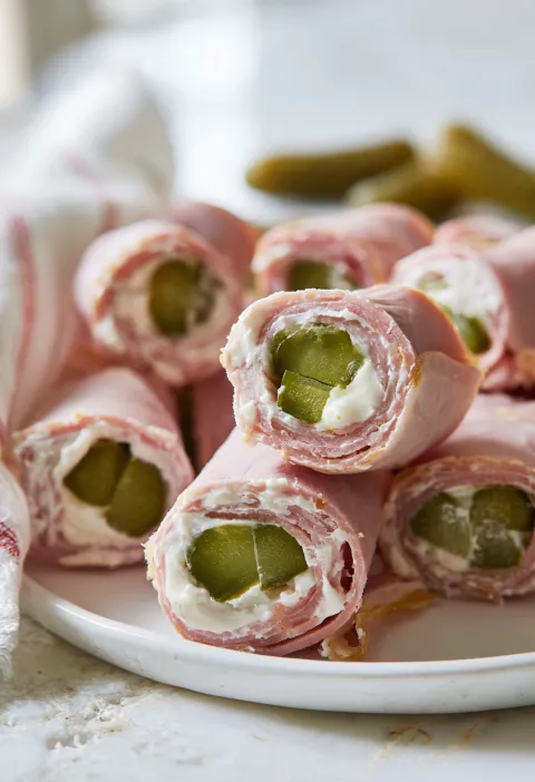 Ham Pickle Roll Ups