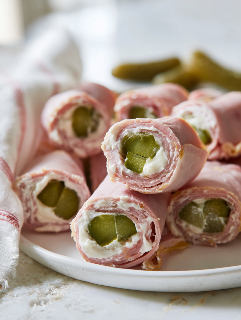 Ham Pickle Roll Ups