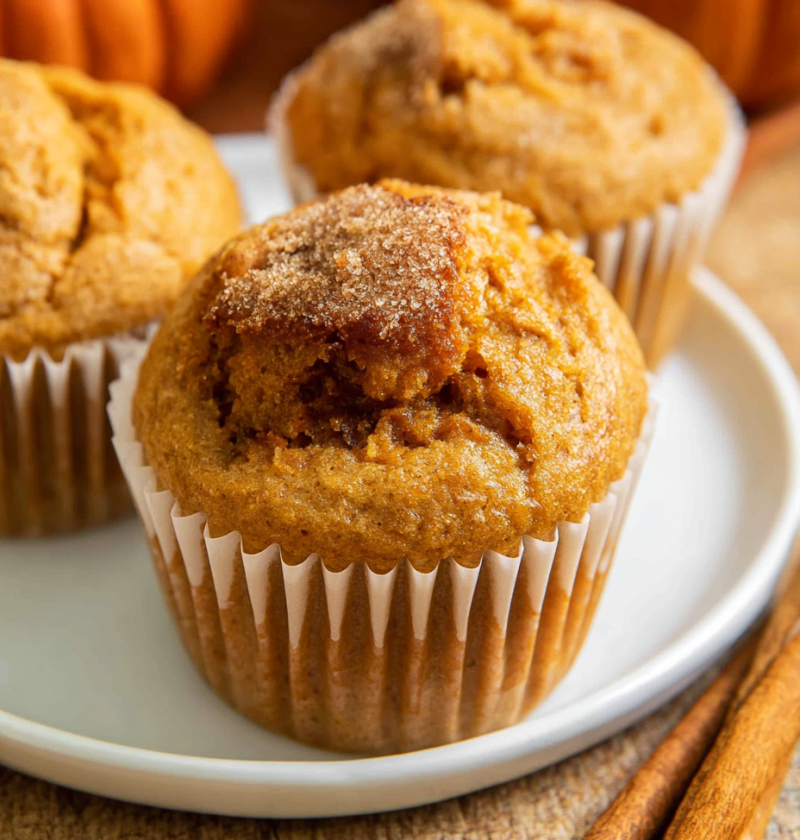 2 Ingredient Pumpkin Muffins