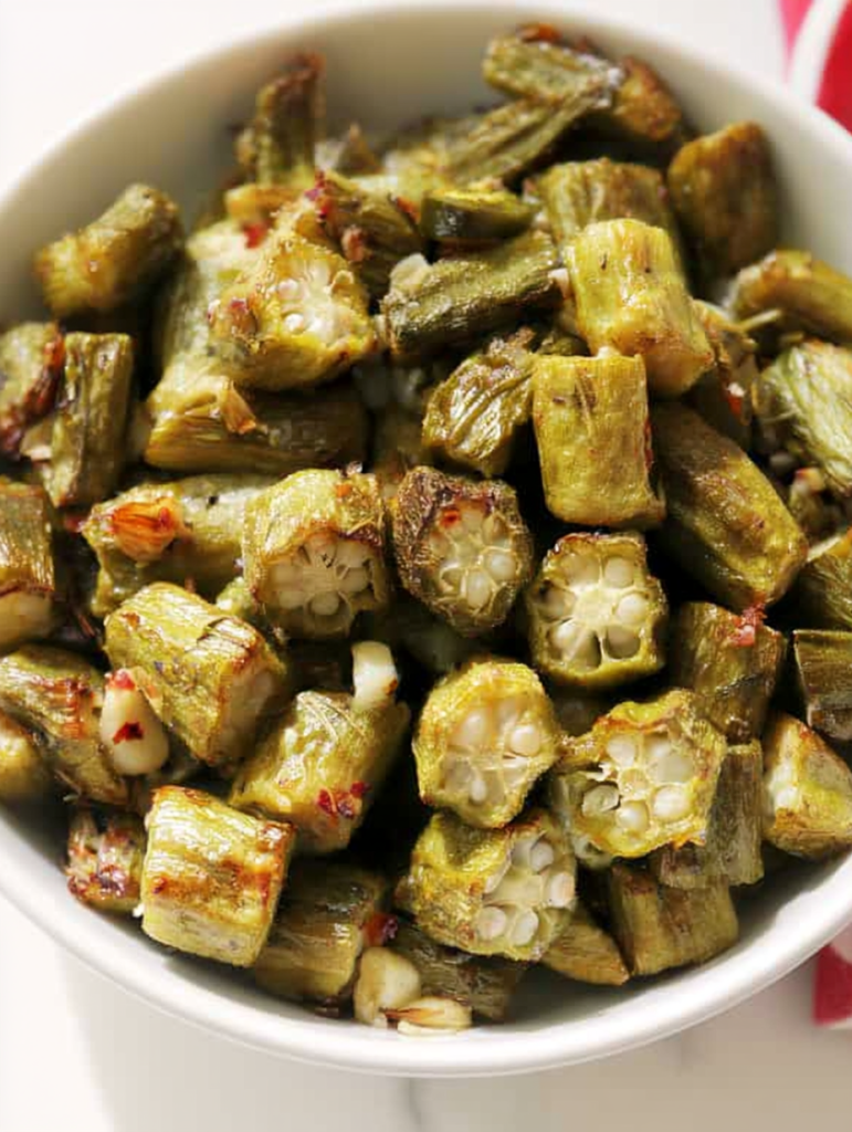 Garlic Roasted Okra