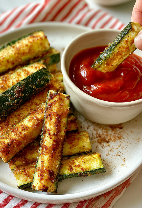 Baked Zucchini Spears