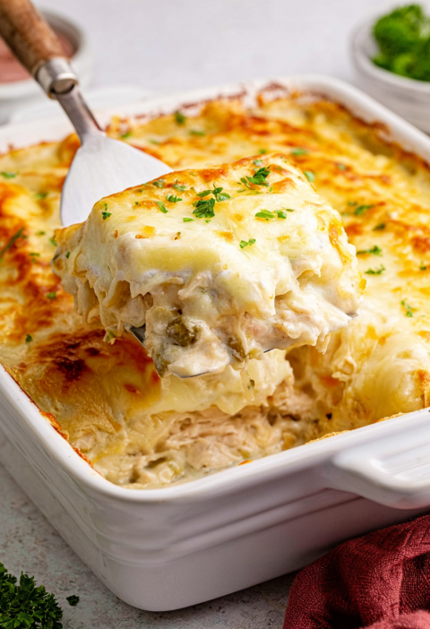 White Chicken Enchiladas