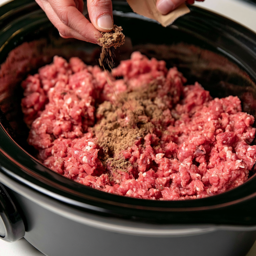 Slow Cooker Amish Ground Beef Gravy Noodles