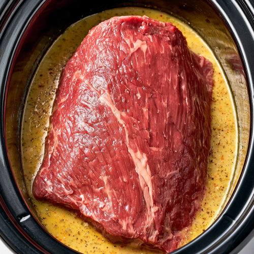 5-Ingredient Slow Cooker Sirloin Tip Roast Dinner