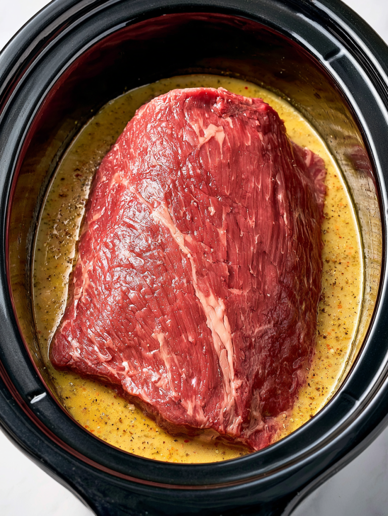 5-Ingredient Slow Cooker Sirloin Tip Roast Dinner