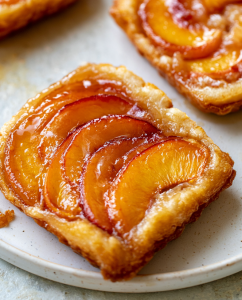 4-Ingredient Slow Cooker Peach Dump Cake