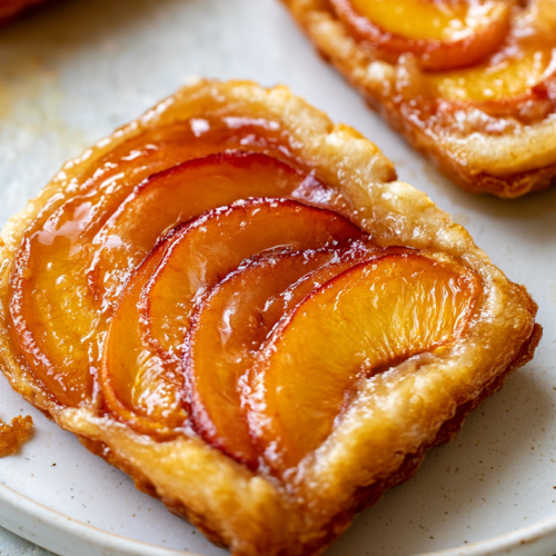 Peaches and Cream Upside Down Tarts