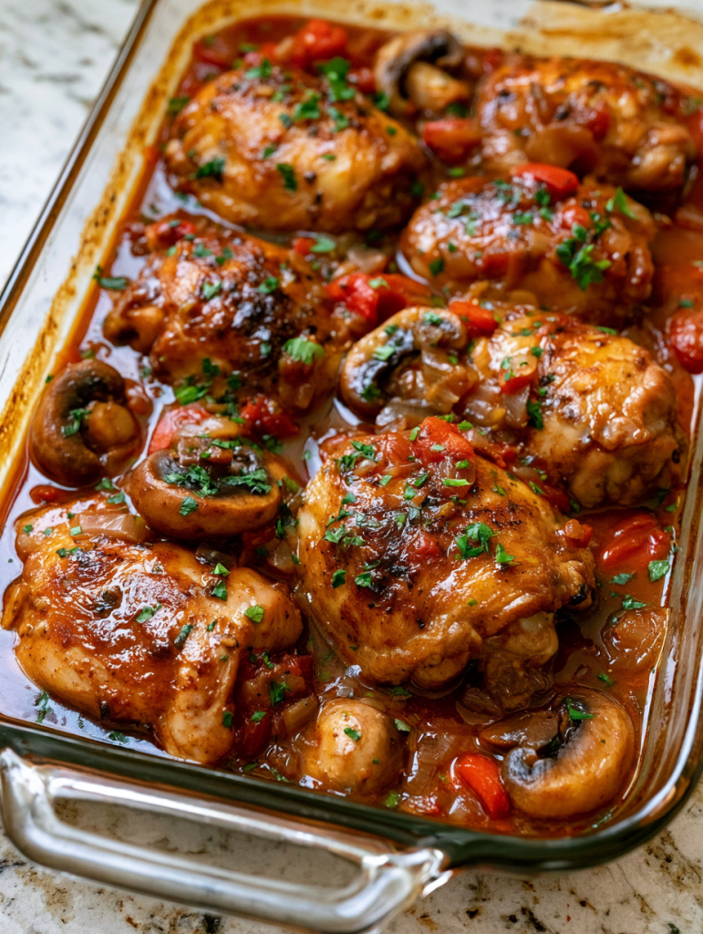 Oven-Baked 5-Ingredient Chicken Marengo