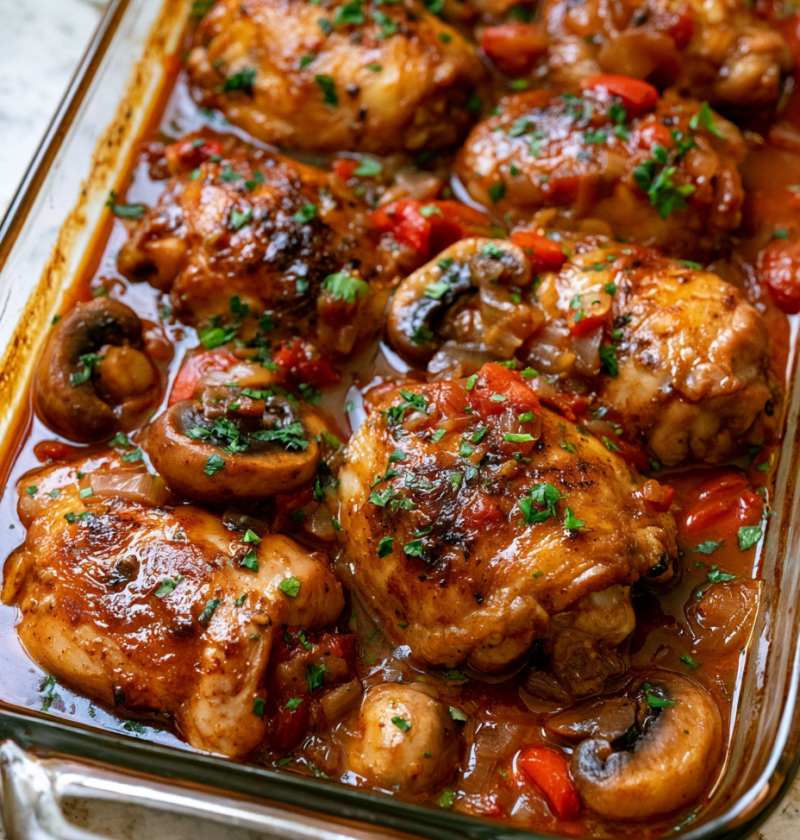 Oven-Baked 5-Ingredient Chicken Marengo