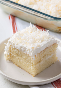 White Almond Wedding Cake