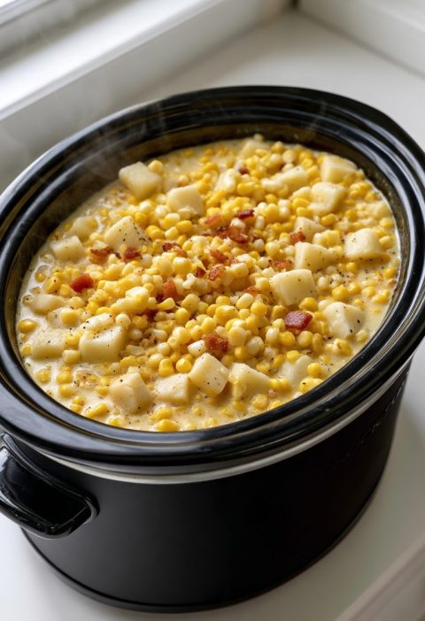 Slow Cooker 4-Ingredient Corn Chowder