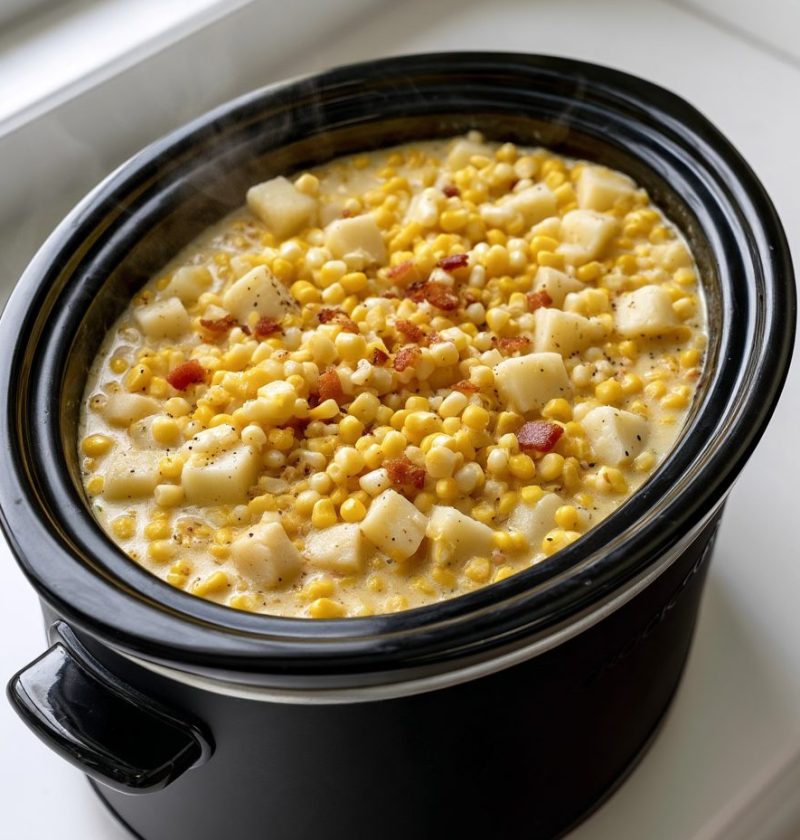 Slow Cooker 4-Ingredient Corn Chowder