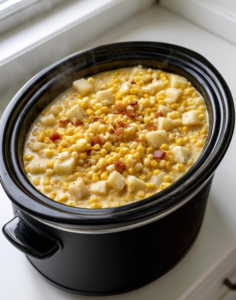 Slow Cooker 4-Ingredient Corn Chowder