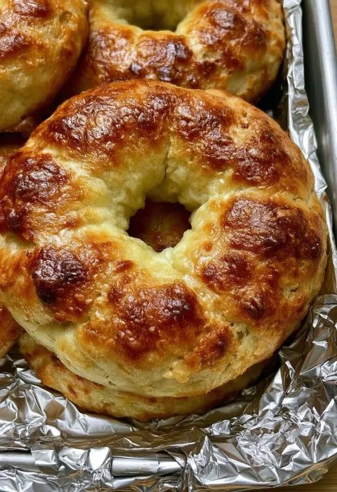2-Ingredient Yogurt Bagels