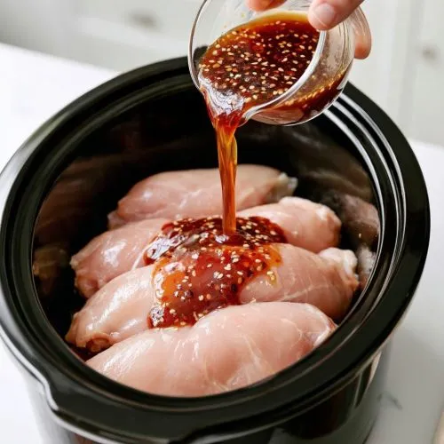 Slow Cooker Honey Sriracha Chicken