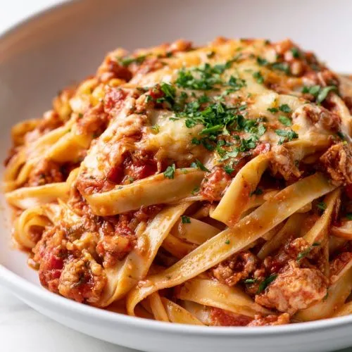 4-Ingredient Slow Cooker Fettuccine