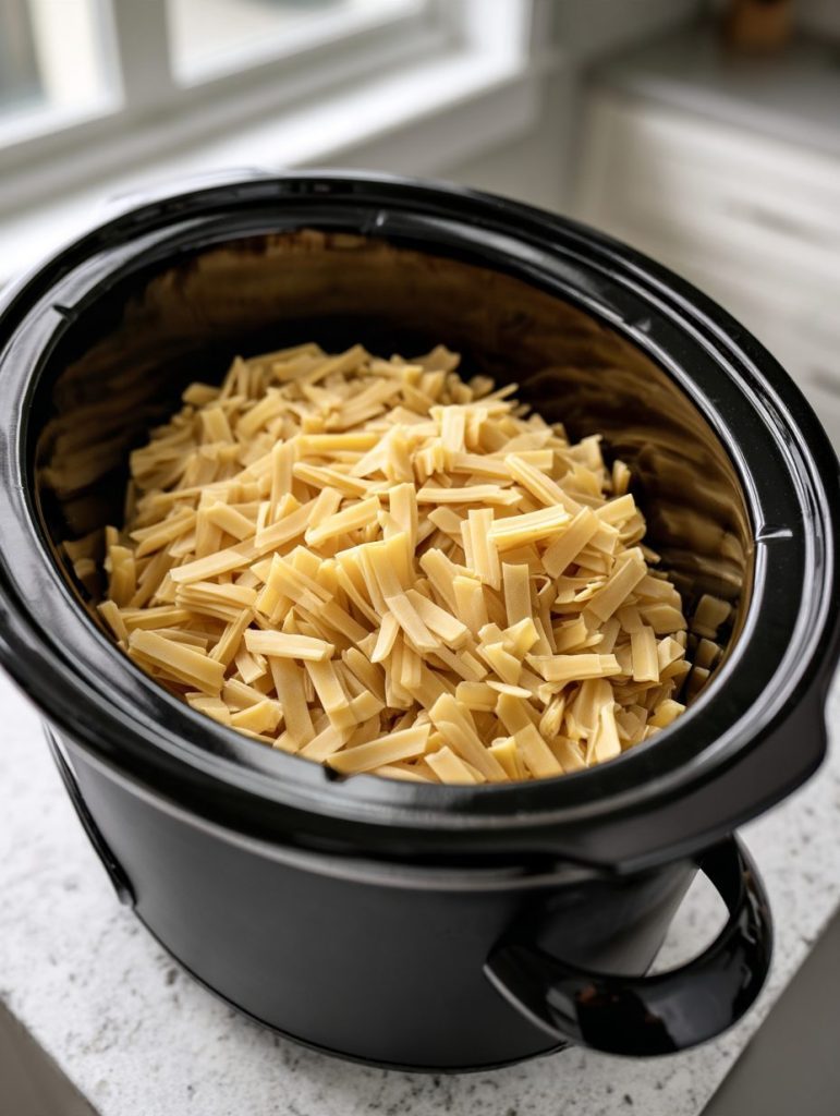4-Ingredient Slow Cooker Fettuccine