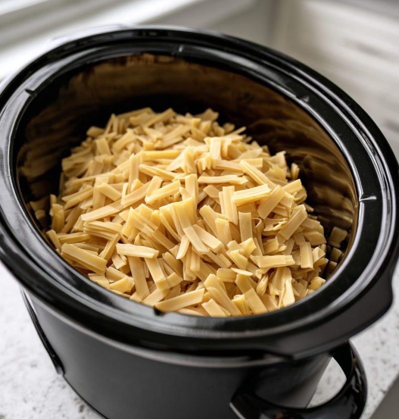 4-Ingredient Slow Cooker Fettuccine