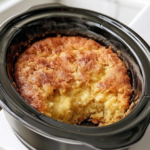 Slow Cooker 4-Ingredient Gooey Butter Cake