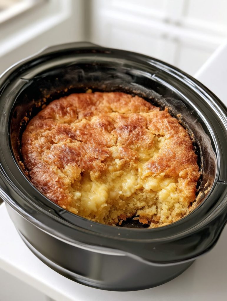Slow Cooker 4-Ingredient Gooey Butter Cake