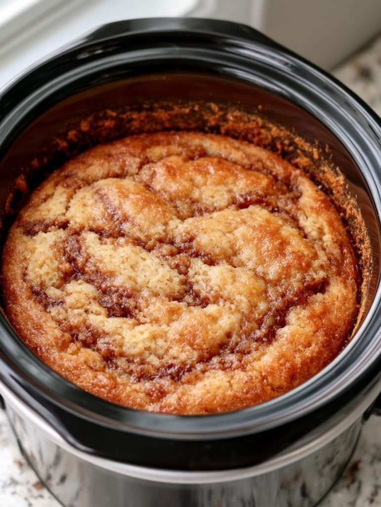 Slow Cooker 3-Ingredient Chai Latte Cake