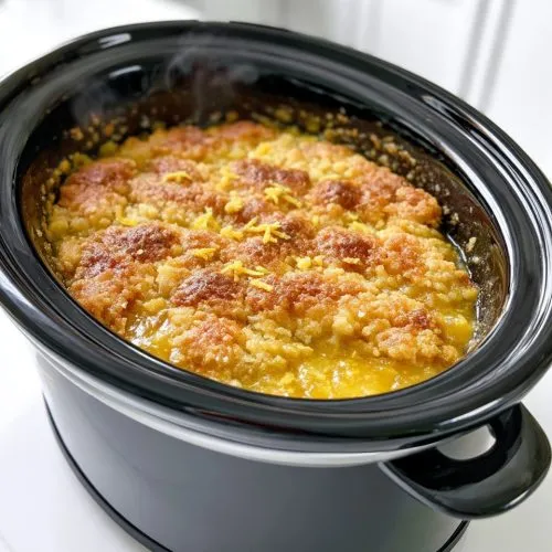 Slow Cooker 3-Ingredient Limoncello Spritz Dump Cake