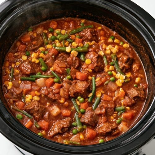 Slow Cooker 4-Ingredient Amish 5-Hour Stew