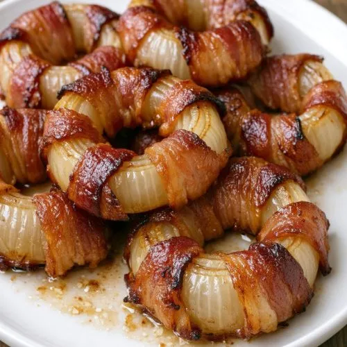 Low Carb 3-Ingredient Bacon Onion Bakes