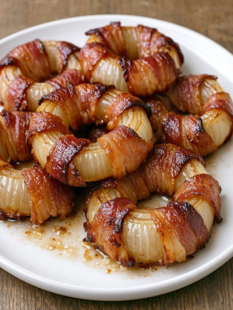 Low Carb 3-Ingredient Bacon Onion Bakes