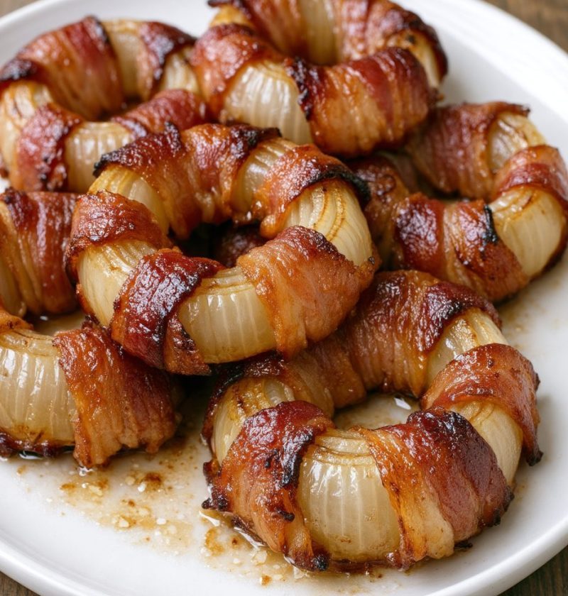 Low Carb 3-Ingredient Bacon Onion Bakes