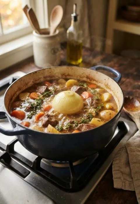 I Dropped a Whole Peeled Onion Into My Beef Stew. Here's What Happened 4 Hours Later