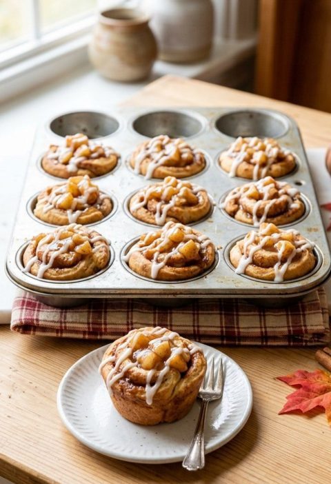 2-ingredient apple pie cups