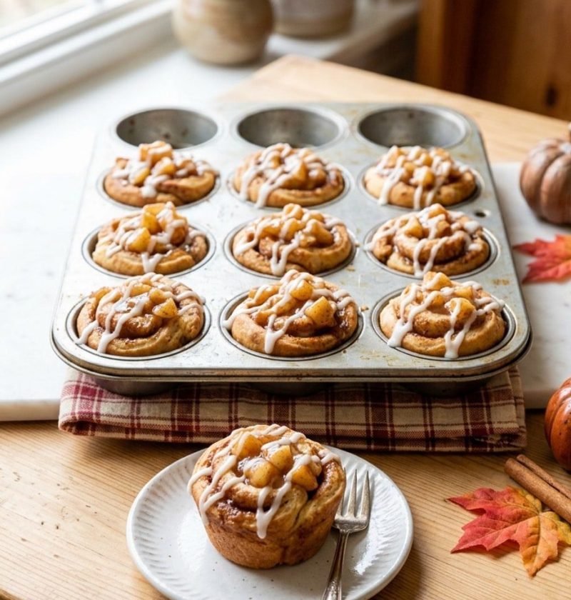 2-ingredient apple pie cups