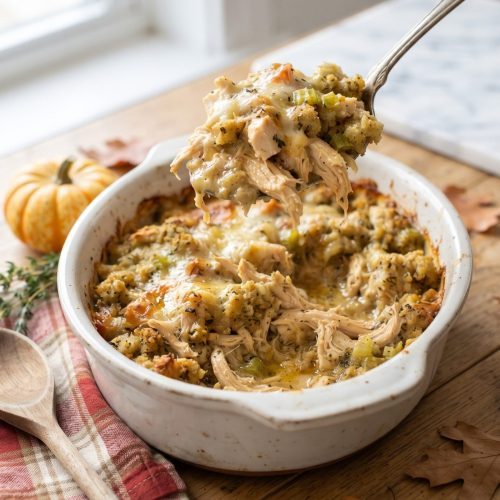 4-Ingredient Slow Cooker Chicken with Stuffing