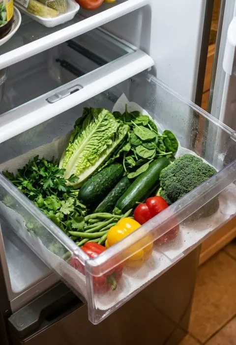 I Closed My Crisper Drawer Vent and Added Paper Towels for 2 Weeks. Some Vegetables Lasted Much Longer.