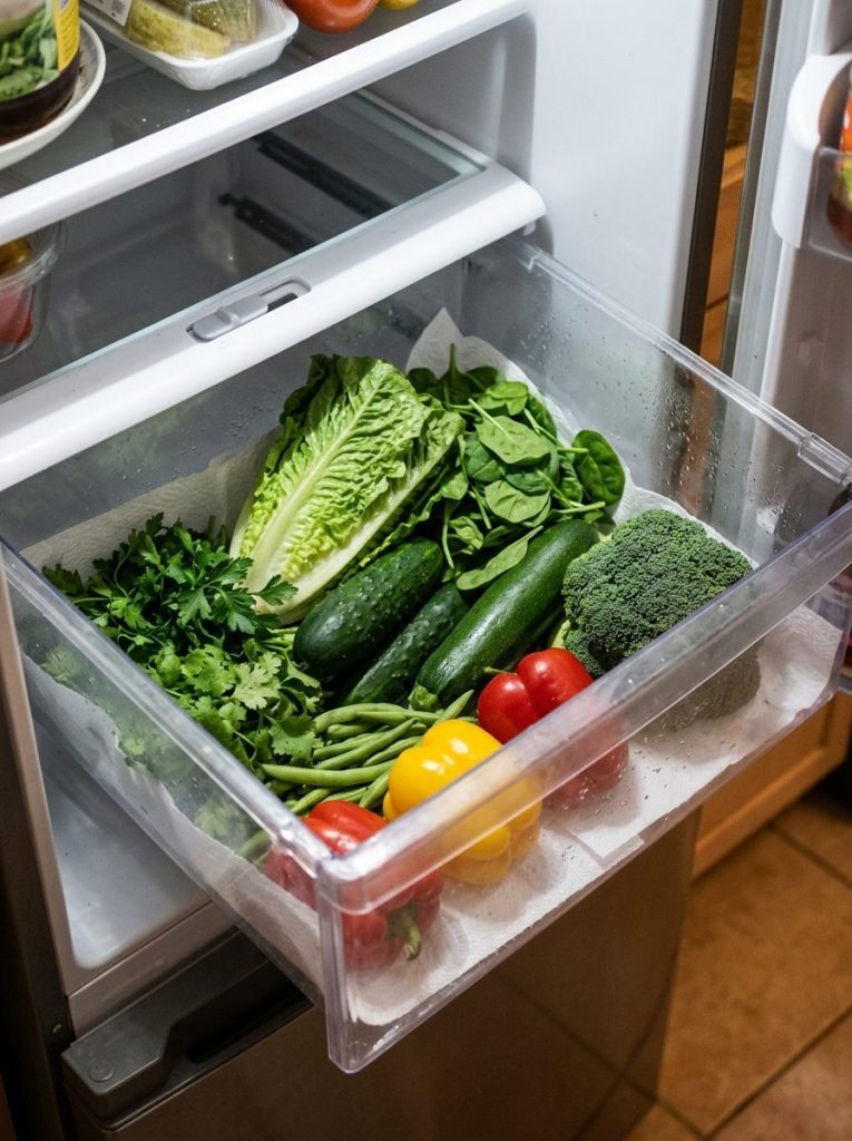 I Closed My Crisper Drawer Vent and Added Paper Towels for 2 Weeks. Some Vegetables Lasted Much Longer.
