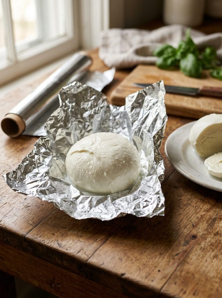 I Wrapped Fresh Cheese in Foil and Stored It for 2 Weeks. Here's What Happened