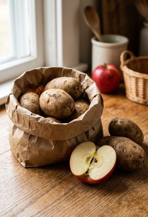 I Stored Potatoes With Half an Apple for 14 Days — Here's What Happened