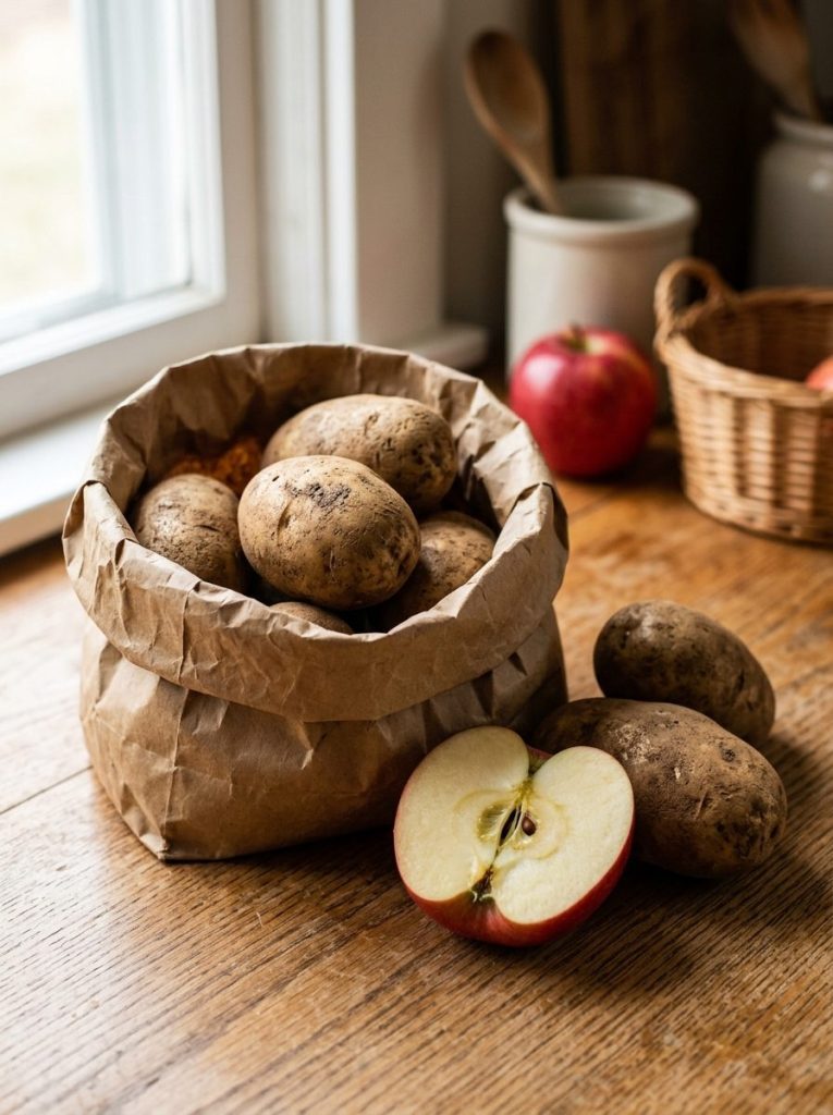 I Stored Potatoes With Half an Apple for 14 Days — Here's What Happened