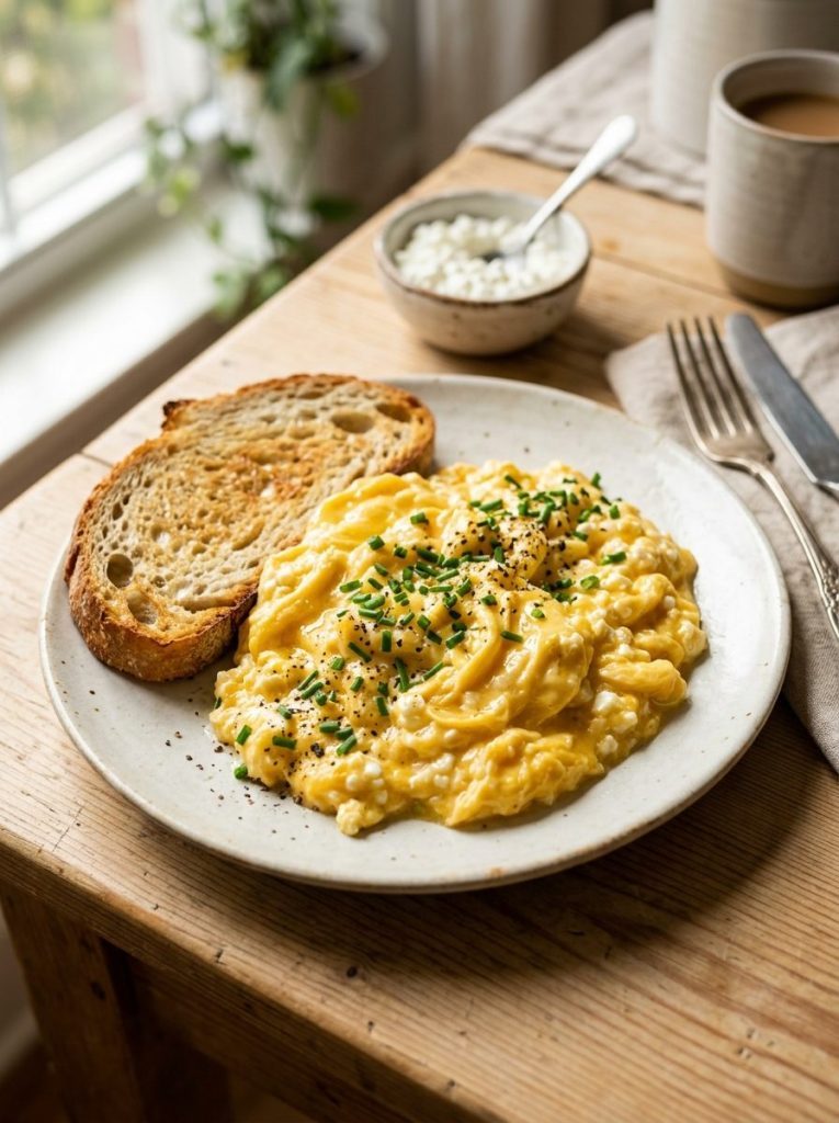 I Mixed Cottage Cheese Into My Raw Eggs Before Scrambling. 5 Minutes Later, Here's What Happened