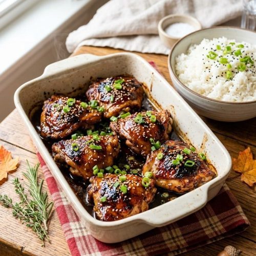 Brown sugar garlic chicken thighs