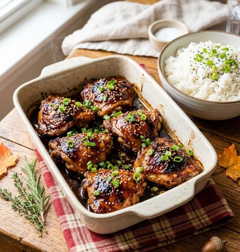 Brown sugar garlic chicken thighs