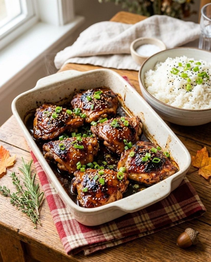 Brown sugar garlic chicken thighs