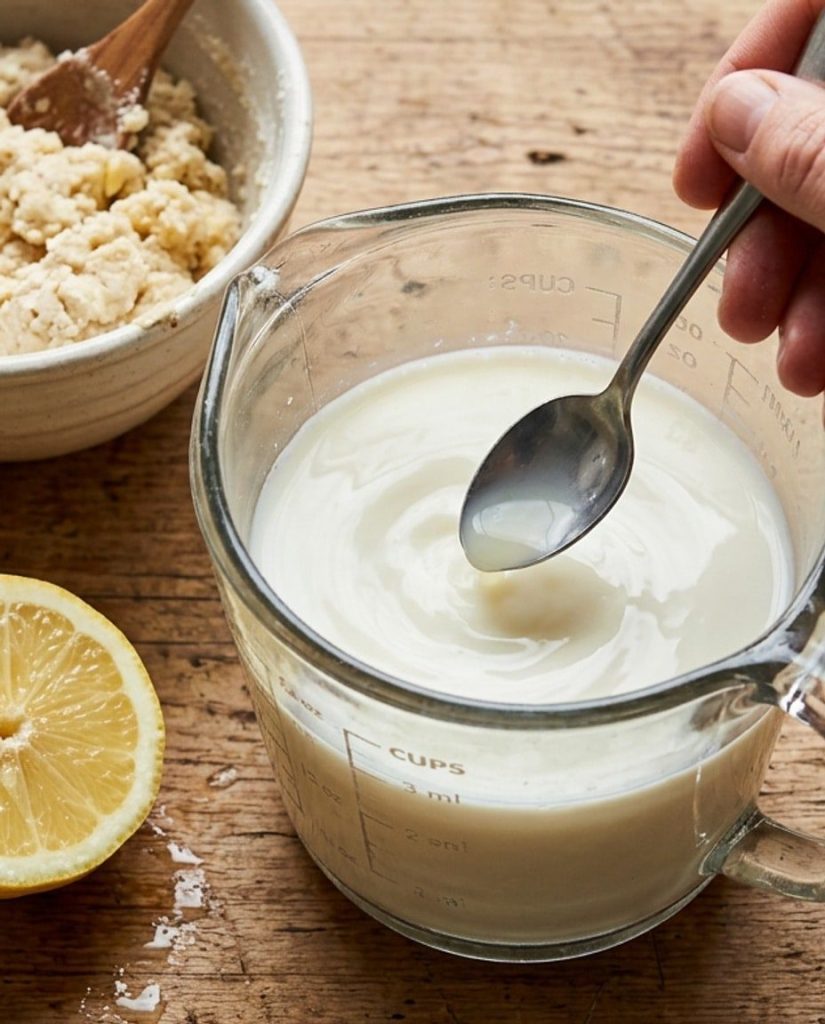 Making a buttermilk substitute