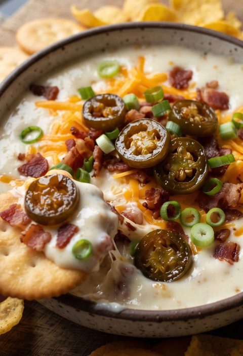 Candied cowboy dip with crackers