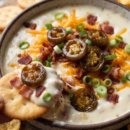 Candied cowboy dip with crackers