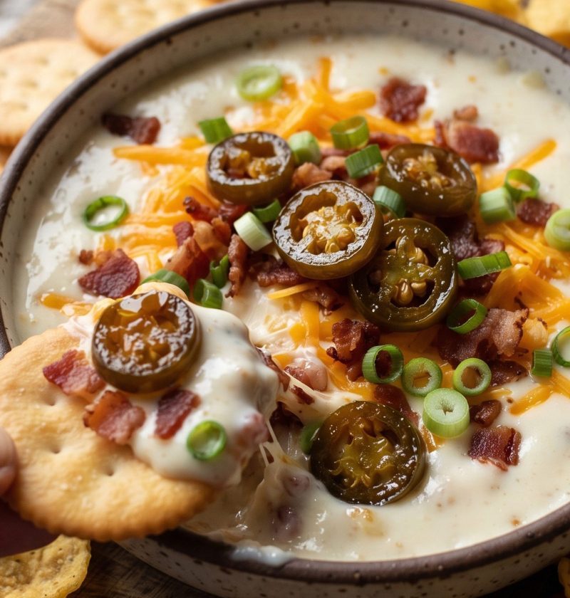 Candied cowboy dip with crackers