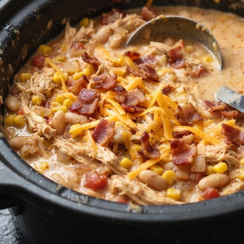 Crack chicken chili in the slow cooker
